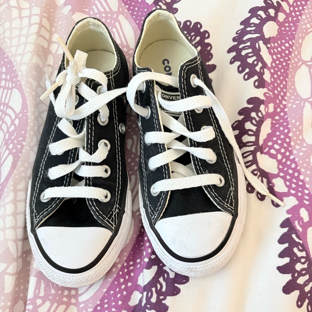 Converse Kids Black and White Sneakers